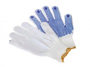 PVC Anti-Slip Nylon Knitted Gloves Pair